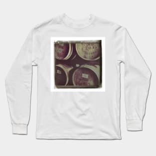 Whisky Casks stored in a warehouse Long Sleeve T-Shirt